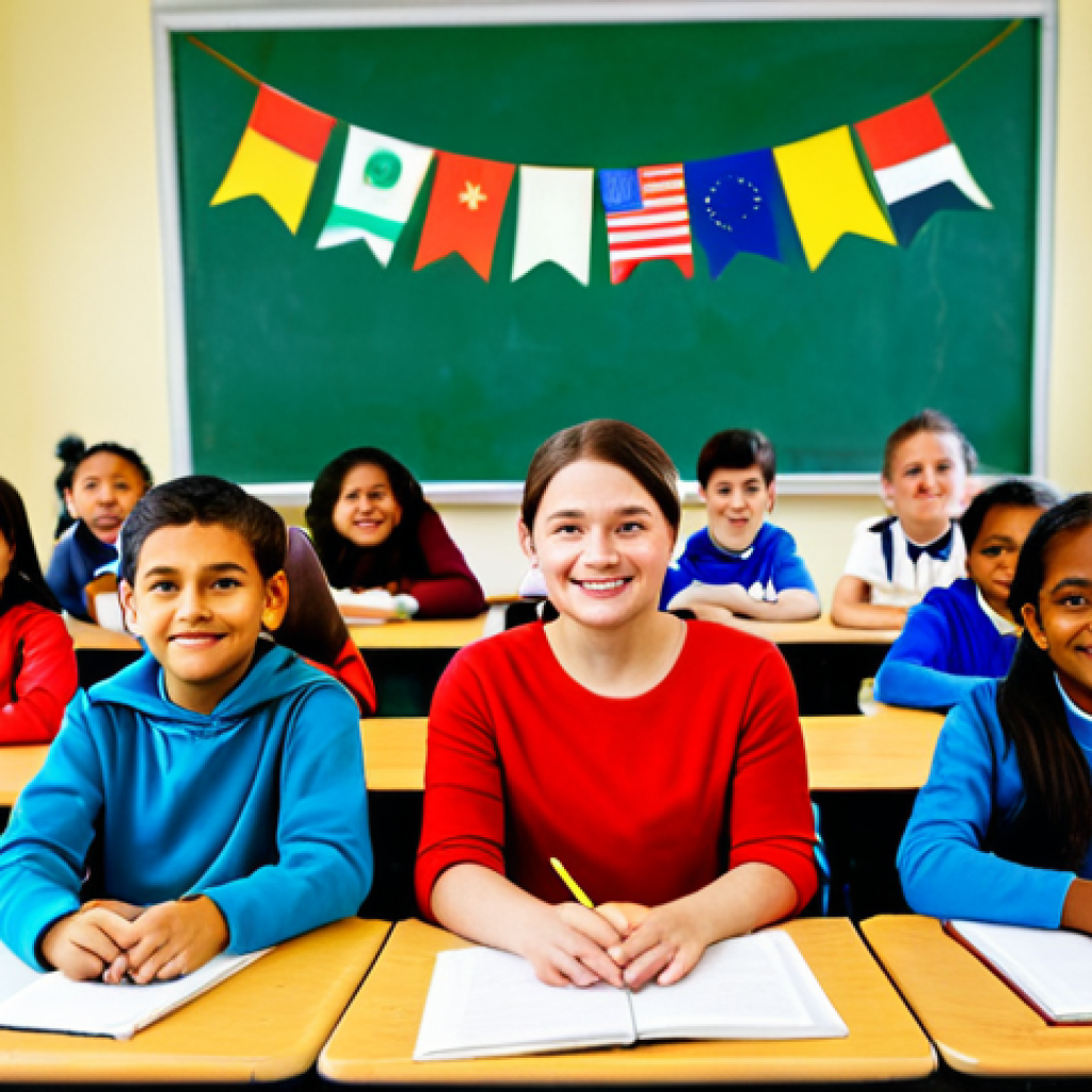 혼합 세대 문화의 교육 정책 - Diversity and Inclusion in the Classroom**
"A diverse group of elementary school children sitting a...