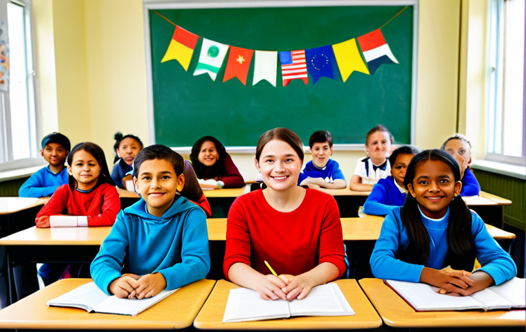 혼합 세대 문화의 교육 정책 - Diversity and Inclusion in the Classroom**
"A diverse group of elementary school children sitting a...